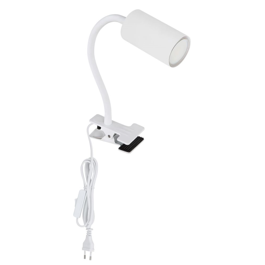 Globo - Flexibele lamp met clip 1xGU10/25W/230V wit