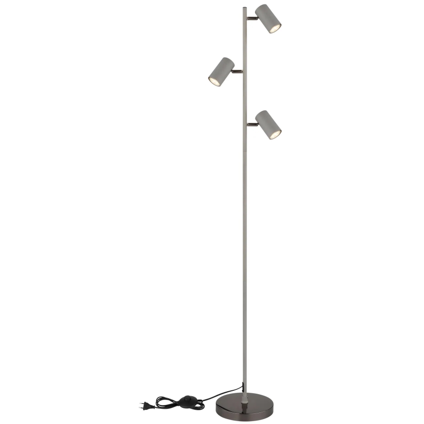 Globo - Staande Lamp 3xGU10/5W/230V grijs