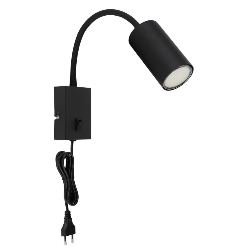 Globo - Flexibele wandlamp 1xGU10/25W/230V zwart