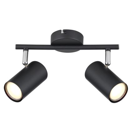 Globo - Spot 2xGU10/25W/230V zwart