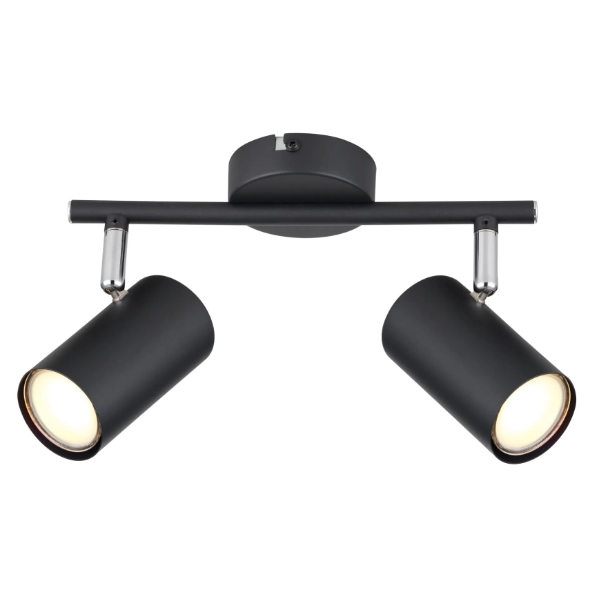 Globo - Spot 2xGU10/25W/230V zwart