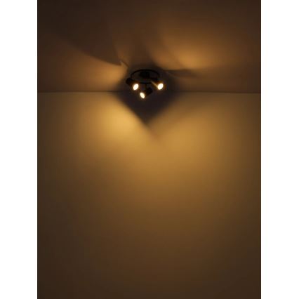 Globo - Spot 3xGU10/25W/230V zwart