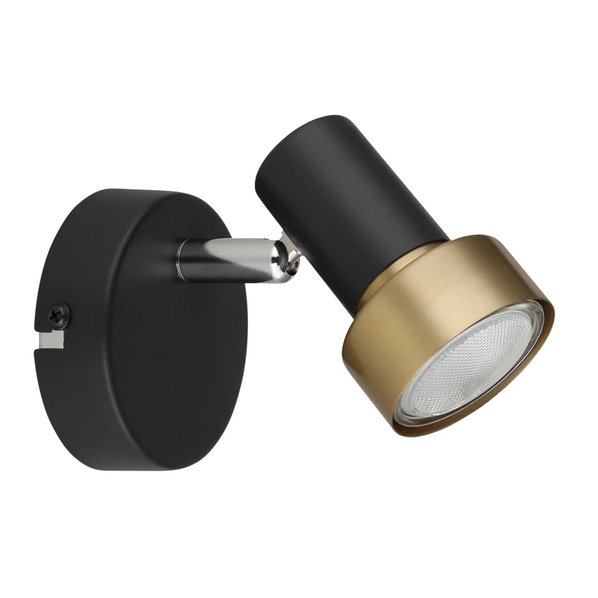 Globo - Wandspot 1xGU10/25W/230V zwart/goud