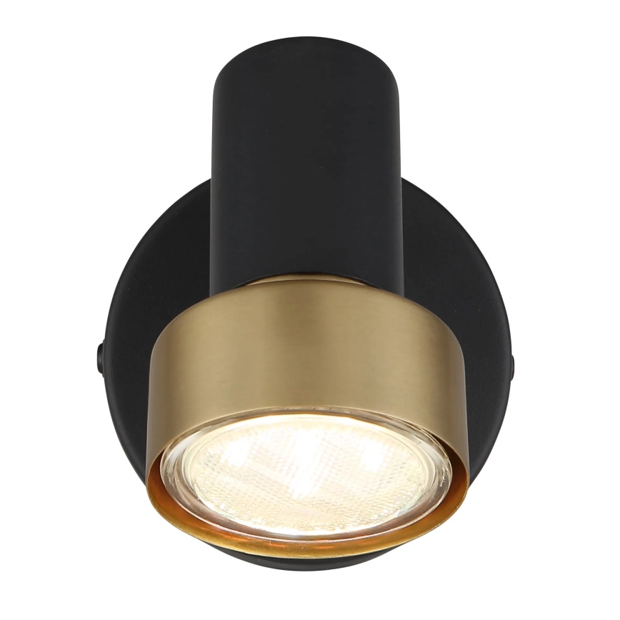 Globo - Wandspot 1xGU10/25W/230V zwart/goud