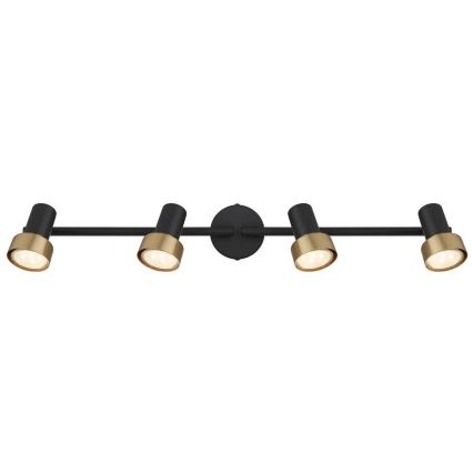 Globo - Spot  4xGU10/25W/230V zwart/goud