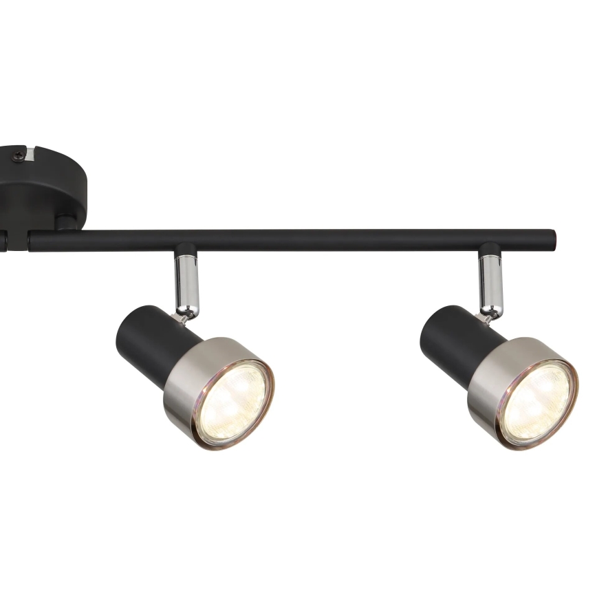 Globo - Spot  4xGU10/25W/230V zwart/zilver