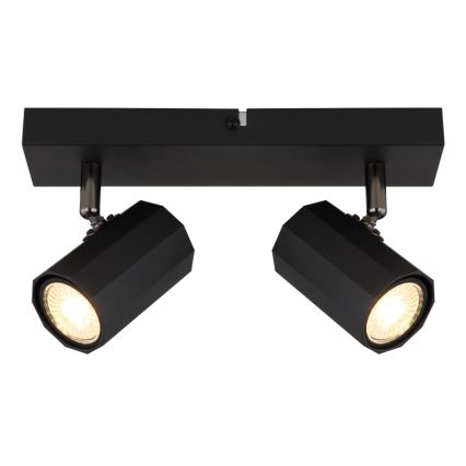 Globo - Spot 2xGU10/25W/230V zwart