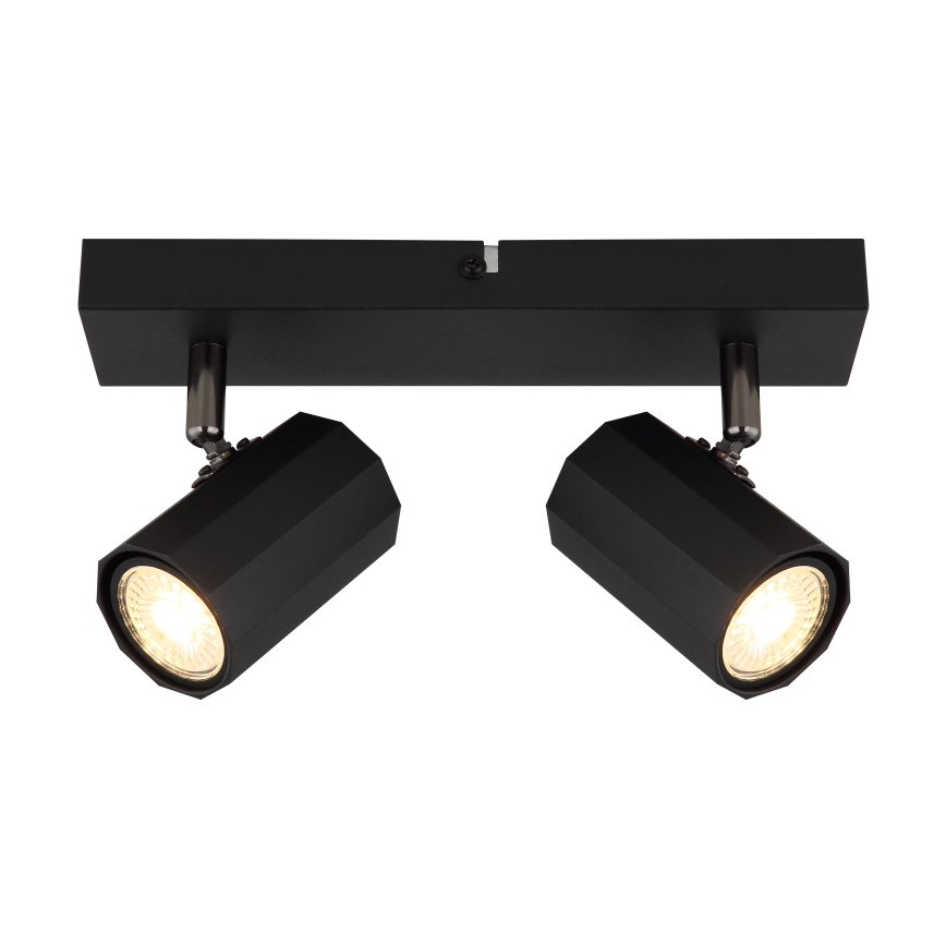 Globo - Spot 2xGU10/25W/230V zwart