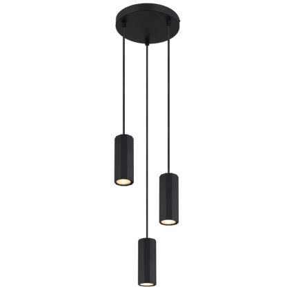 Globo - Hanglamp aan een koord 3xGU10/25W/230V zwart