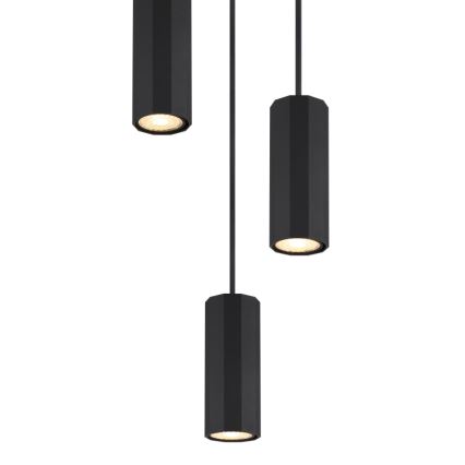 Globo - Hanglamp aan een koord 3xGU10/25W/230V zwart