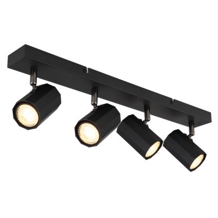 Globo - Spot 4xGU10/25W/230V zwart