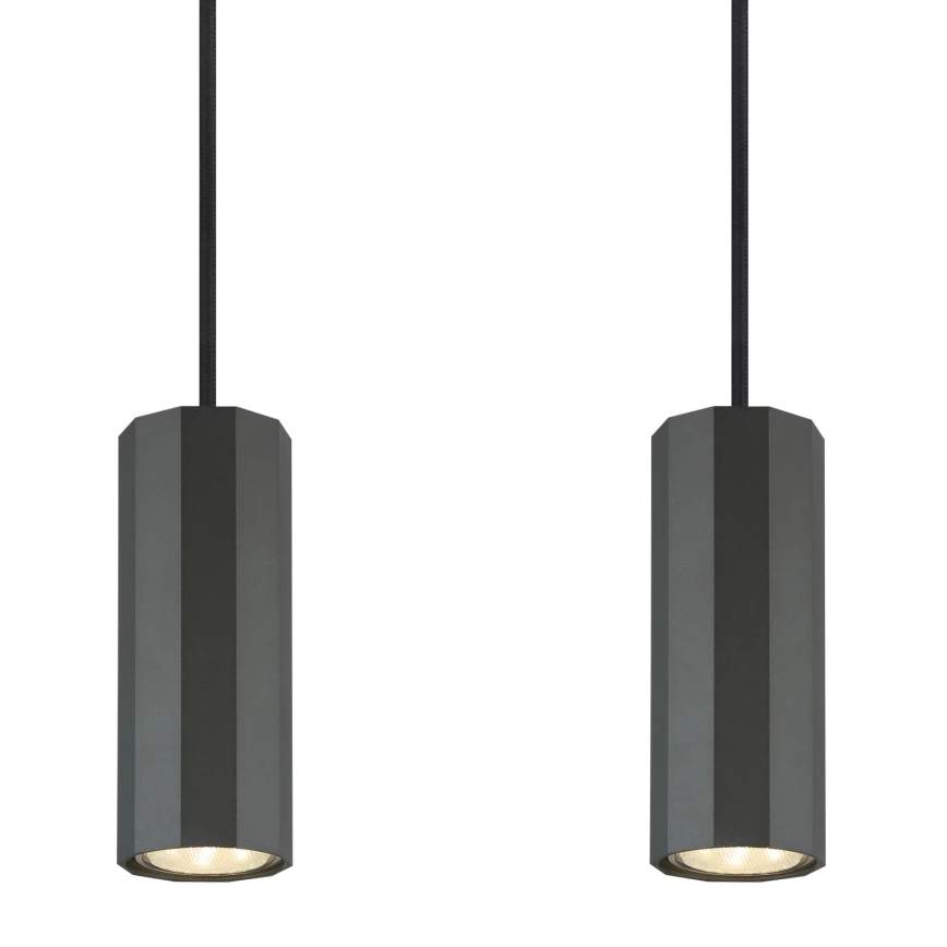 Globo - Hanglamp aan een koord 4xGU10/25W/230V zwart
