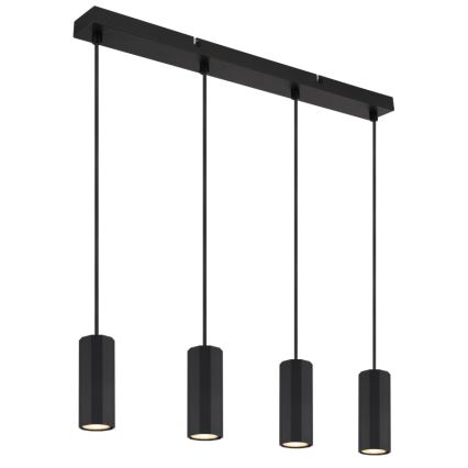 Globo - Hanglamp aan een koord 4xGU10/25W/230V zwart