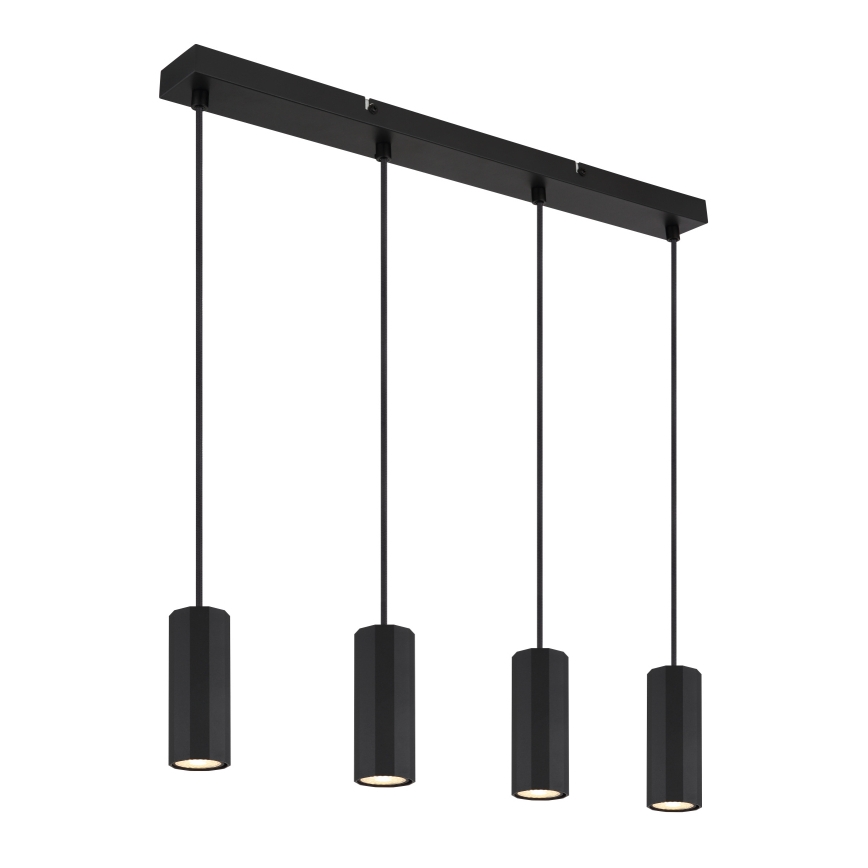 Globo - Hanglamp aan een koord 4xGU10/25W/230V zwart