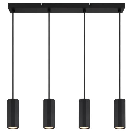Globo - Hanglamp aan een koord 4xGU10/25W/230V zwart