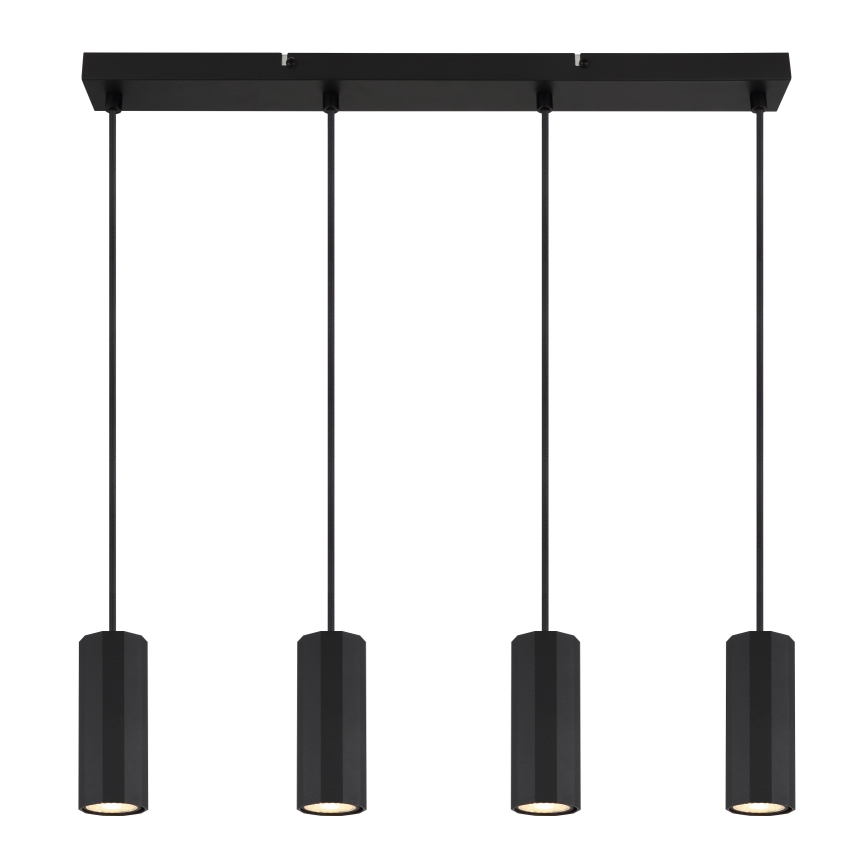 Globo - Hanglamp aan een koord 4xGU10/25W/230V zwart