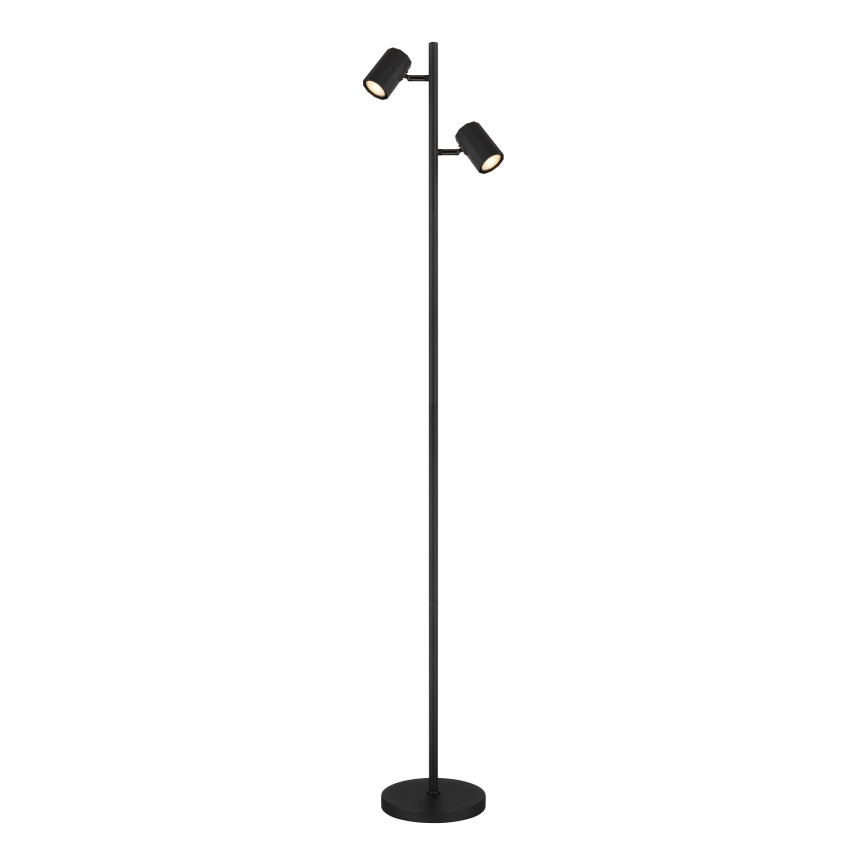Globo - Staande lamp 2xGU10/5W/230V zwart