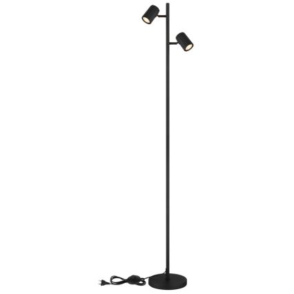 Globo - Staande lamp 2xGU10/5W/230V zwart