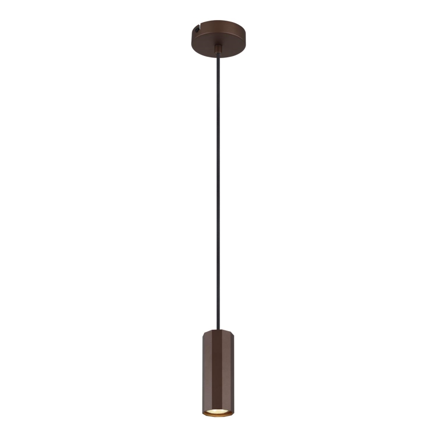 Globo - Hanglamp aan een koord 1xGU10/25W/230V bruin