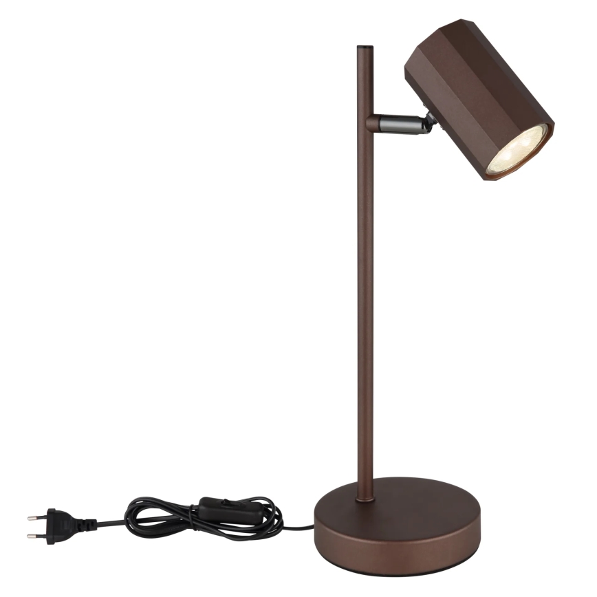 Globo - Tafellamp 1xGU10/5W/230V bruin