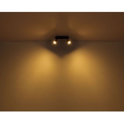 Globo - Spot 2xGU10/35W/230V zwart