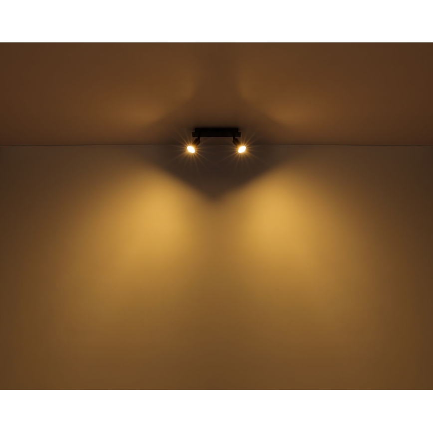 Globo - Spot 2xGU10/35W/230V zwart