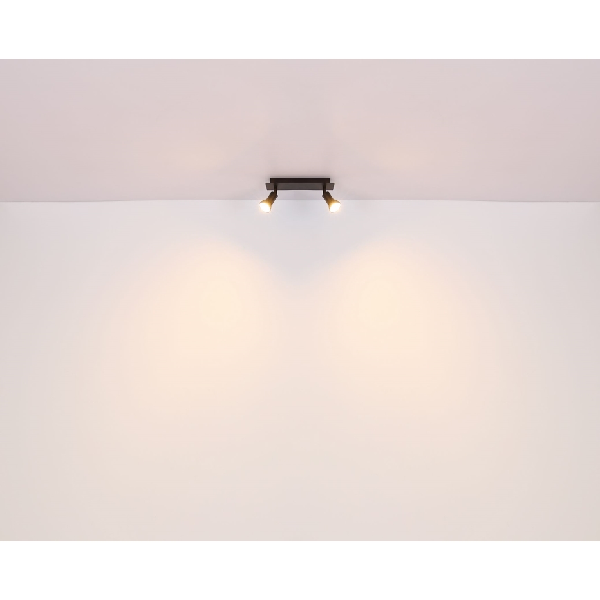 Globo - Spot 2xGU10/35W/230V zwart