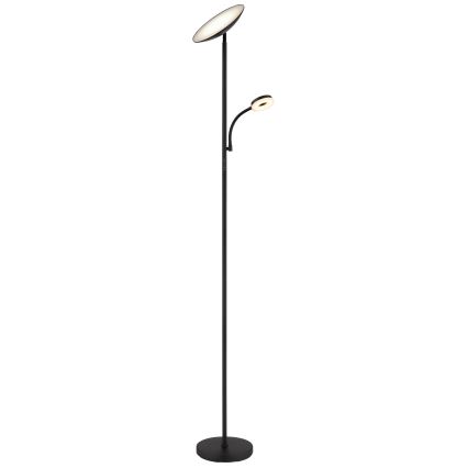 Globo - LED dimbare vloerlamp LED/20W/230V+ LED/5W 3000/4000/6500K zwart