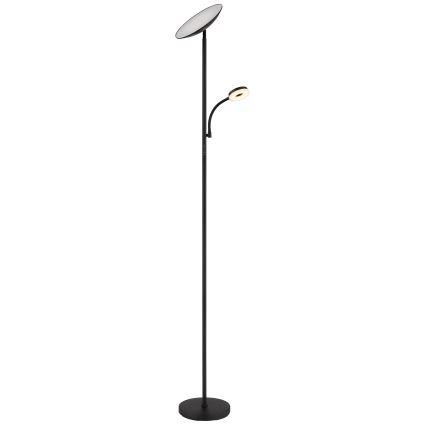 Globo - LED dimbare vloerlamp LED/20W/230V+ LED/5W 3000/4000/6500K zwart