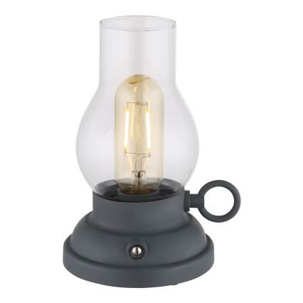 Globo - LED Dimbare oplaadbare touch tafellamp LED/1W/3,7V 1200 mAh antraciet
