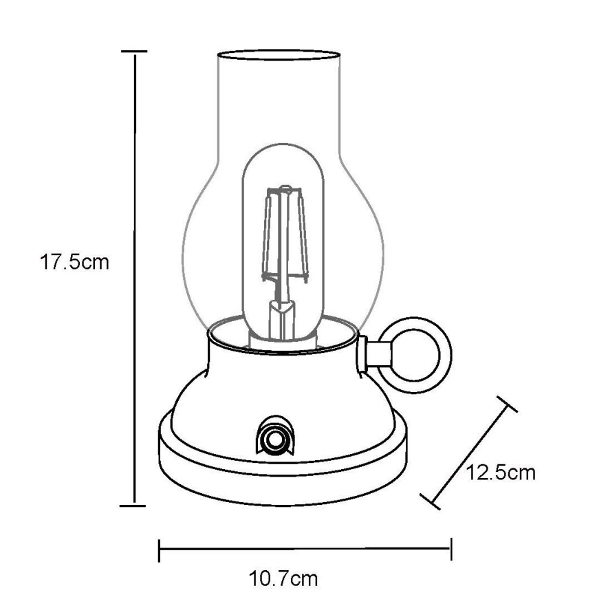 Globo - LED Dimbare oplaadbare touch tafellamp LED/1W/3,7V 1200 mAh groen