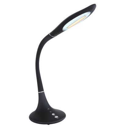Globo - Dimbare aanraakgevoelige flexibele bureaulamp LED/9W/230V 3000/4000/6500K zwart
