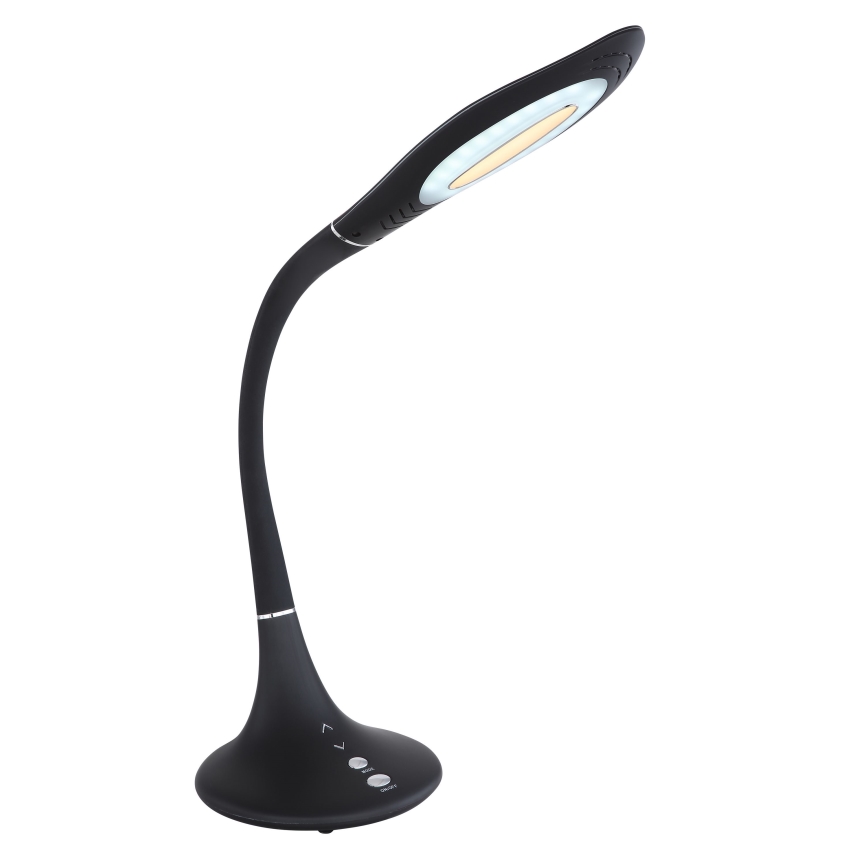 Globo - Dimbare aanraakgevoelige flexibele bureaulamp LED/9W/230V 3000/4000/6500K zwart