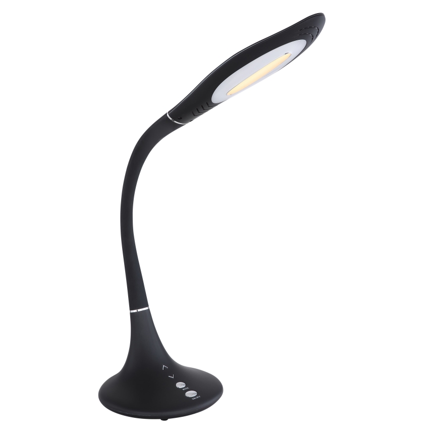 Globo - Dimbare aanraakgevoelige flexibele bureaulamp LED/9W/230V 3000/4000/6500K zwart