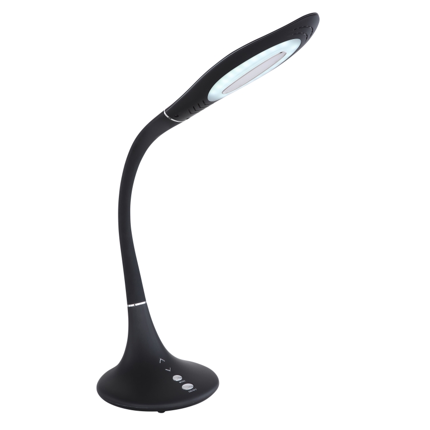 Globo - Dimbare aanraakgevoelige flexibele bureaulamp LED/9W/230V 3000/4000/6500K zwart