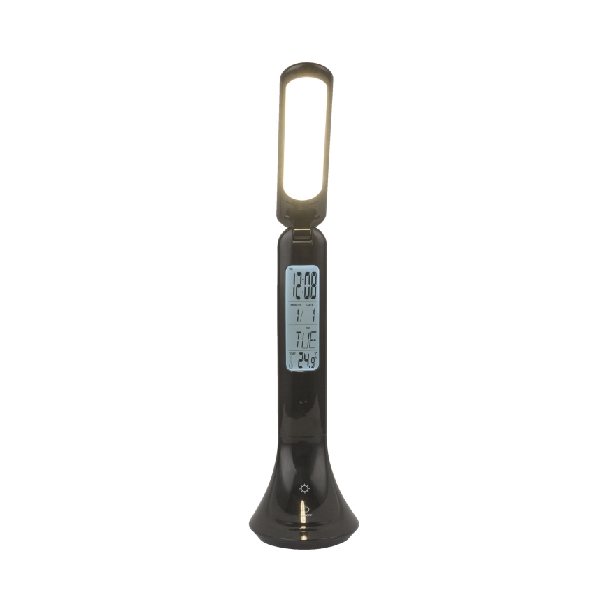 Globo - LED Dimbare oplaadbare tafellamp met een scherm LED/4W/230V 2200 mAh zwart