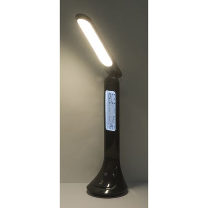 Globo - LED Dimbare oplaadbare tafellamp met een scherm LED/4W/230V 2200 mAh zwart