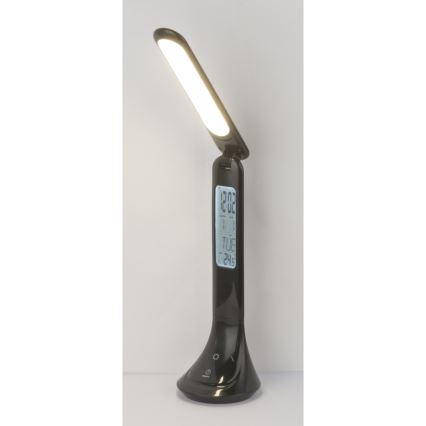 Globo - LED Dimbare oplaadbare tafellamp met een scherm LED/4W/230V 2200 mAh zwart