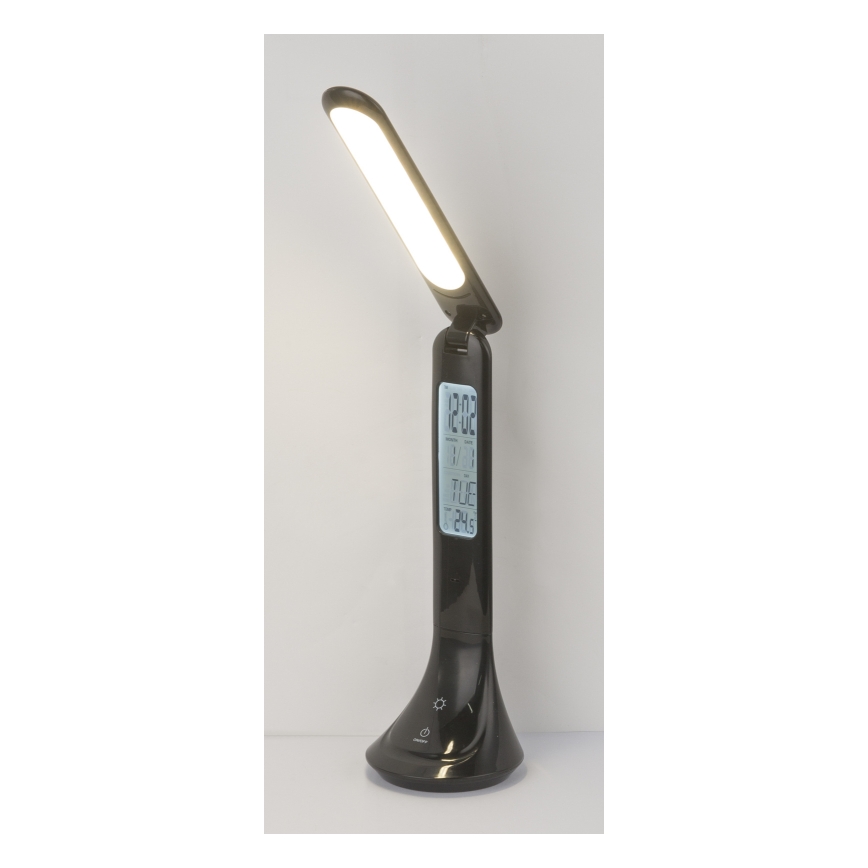 Globo - LED Dimbare oplaadbare tafellamp met een scherm LED/4W/230V 2200 mAh zwart