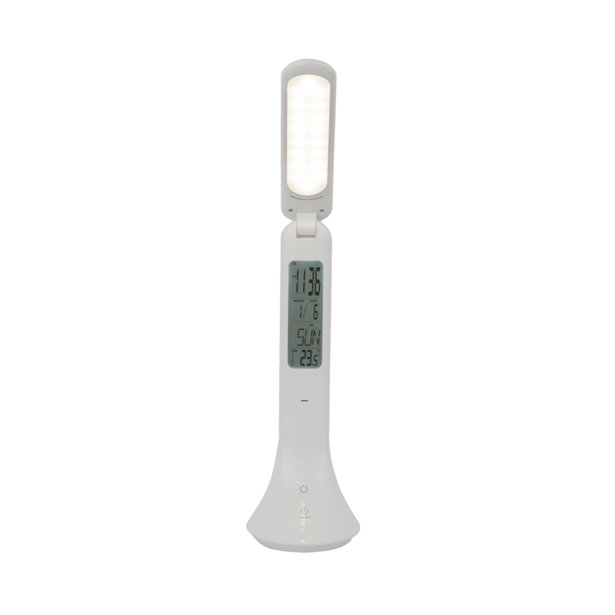 Globo - LED Dimbare oplaadbare tafellamp met een scherm LED/4W/230V 2200 mAh wit