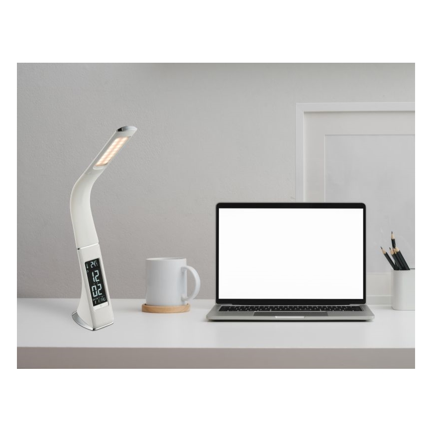 Globo - LED dimbare touch tafellamp met display LED/6,5W/230V 3000/4500/5800K wit