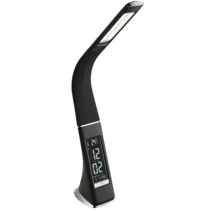 Globo - dimbare aanraak-tafellamp met display LED/6,5W/230V 3000/4500/5800K zwart