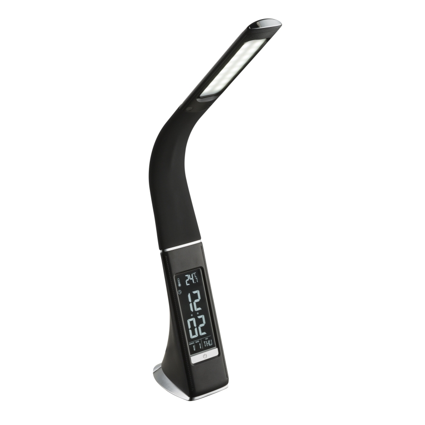 Globo - dimbare aanraak-tafellamp met display LED/6,5W/230V 3000/4500/5800K zwart