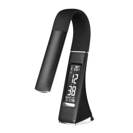 Globo - dimbare aanraak-tafellamp met display LED/6,5W/230V 3000/4500/5800K zwart