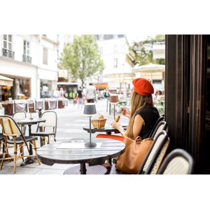 Globo - LED Dimbare Oplaadbare Touch Tafellamp LED/4,6W/3,7V 3000K 1800mAh grijs IP54