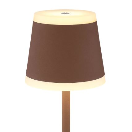 Globo - LED Dimbare Oplaadbare Touch Tafellamp LED/4,6W/3,7V 3000K 1800mAh bruin IP54