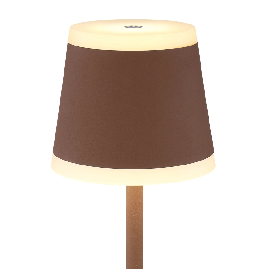 Globo - LED Dimbare Oplaadbare Touch Tafellamp LED/4,6W/3,7V 3000K 1800mAh bruin IP54