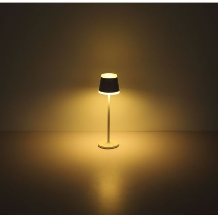 Globo - LED Dimbare oplaadbare touch tafellamp LED/4,6W/230V 1800 mAh USB IP54 wit