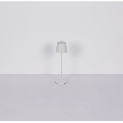 Globo - LED Dimbare oplaadbare touch tafellamp LED/4,6W/230V 1800 mAh USB IP54 wit