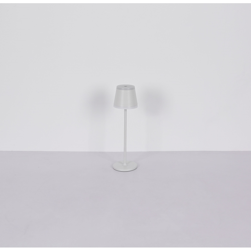 Globo - LED Dimbare oplaadbare touch tafellamp LED/4,6W/230V 1800 mAh USB IP54 wit